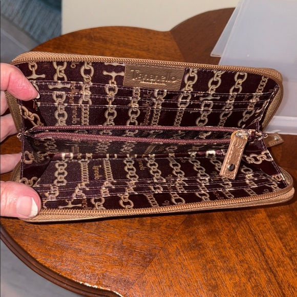 Tignanello  long wallet  zippy wallet  Pebbled leather  bronze metallic
NWOT - Picture 10 of 13